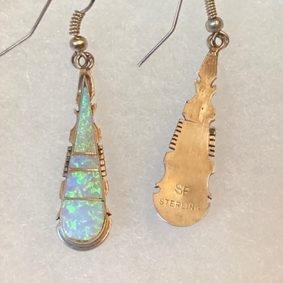 Native American Opal Earrings - New - Picture 5 of 11